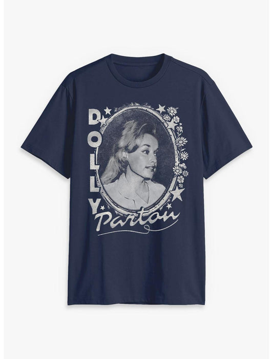 Dolly Parton Stars And Flowers T-Shirt - US 0861