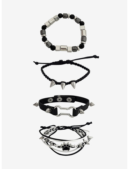 Dog Paw Spike Bracelet Set - US 2141