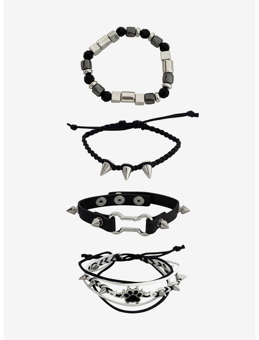 Dog Paw Spike Bracelet Set - US 2141