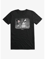 Disney Mickey Mouse Black And White Kiss Pop Minnie T-Shirt - US 2078