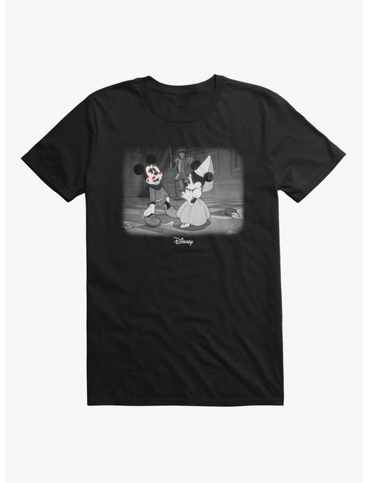 Disney Mickey Mouse Black And White Kiss Pop Minnie T-Shirt - US 2078
