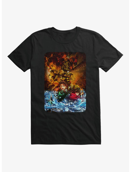 Demon Slayer Infinity Castle Water Splash Poster T-Shirt - US 2448