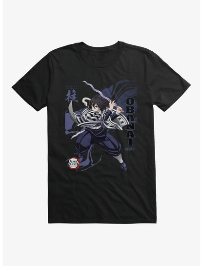 Demon Slayer Infinity Castle Obanai Serpent Wave T-Shirt - US 7650