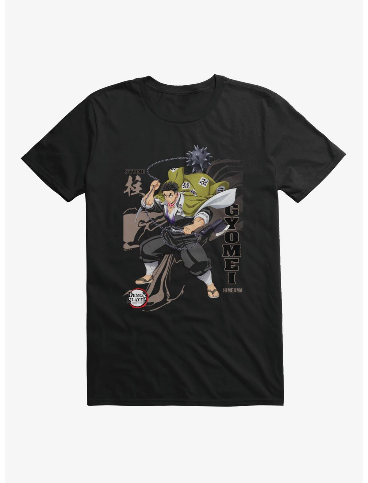 Demon Slayer Infinity Castle Gyomei Stone Wave T-Shirt - US 6319