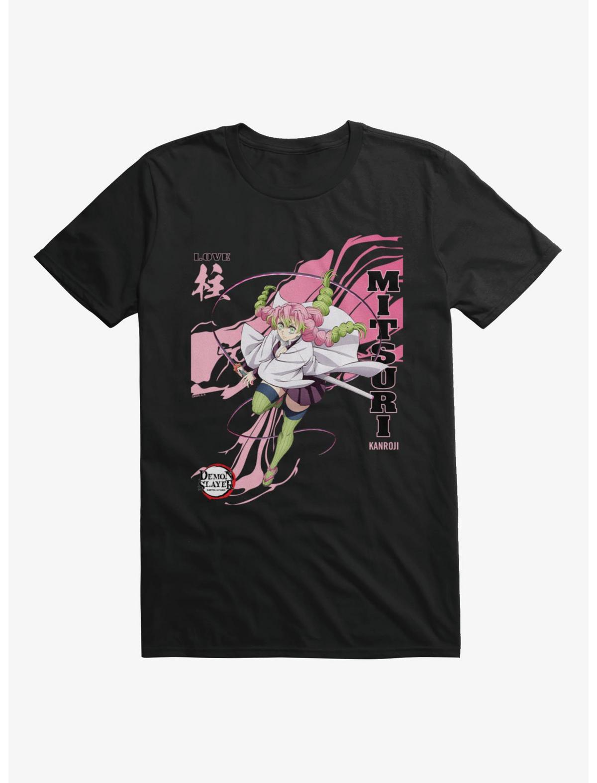Demon Slayer Infinity Castle Mitsuri Love Wave T-Shirt - US 6593