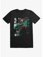 Demon Slayer Infinity Castle Tanjiro Wave T-Shirt - US 3409