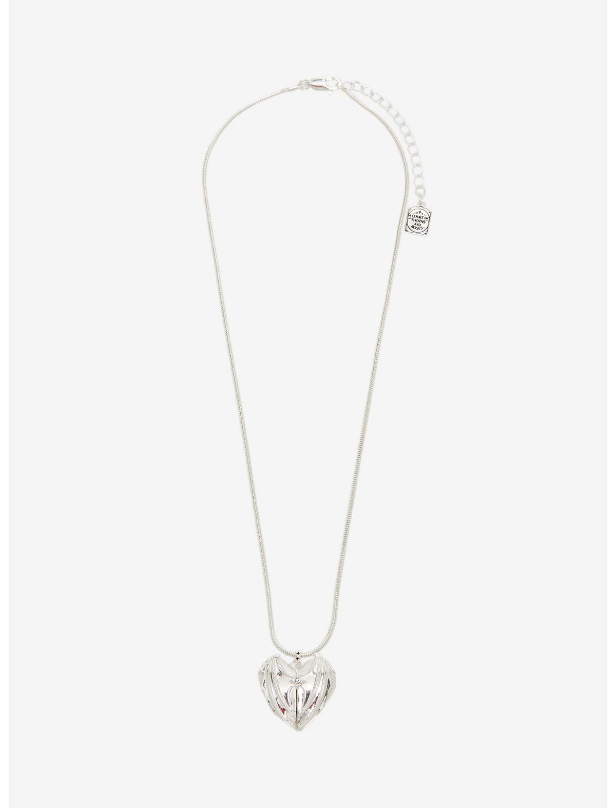 Alex And Ani A Court Of Thorns And Roses Velaris Heart Locket Necklace - US 5419