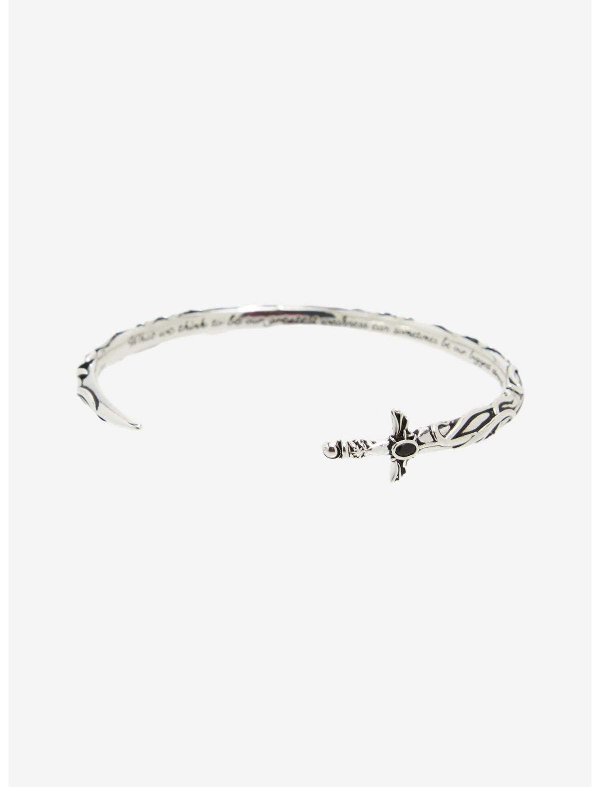 Alex And Ani A Court Of Thorns And Roses Illyrian Sword & Shadows Cuff Bracelet - US 2197