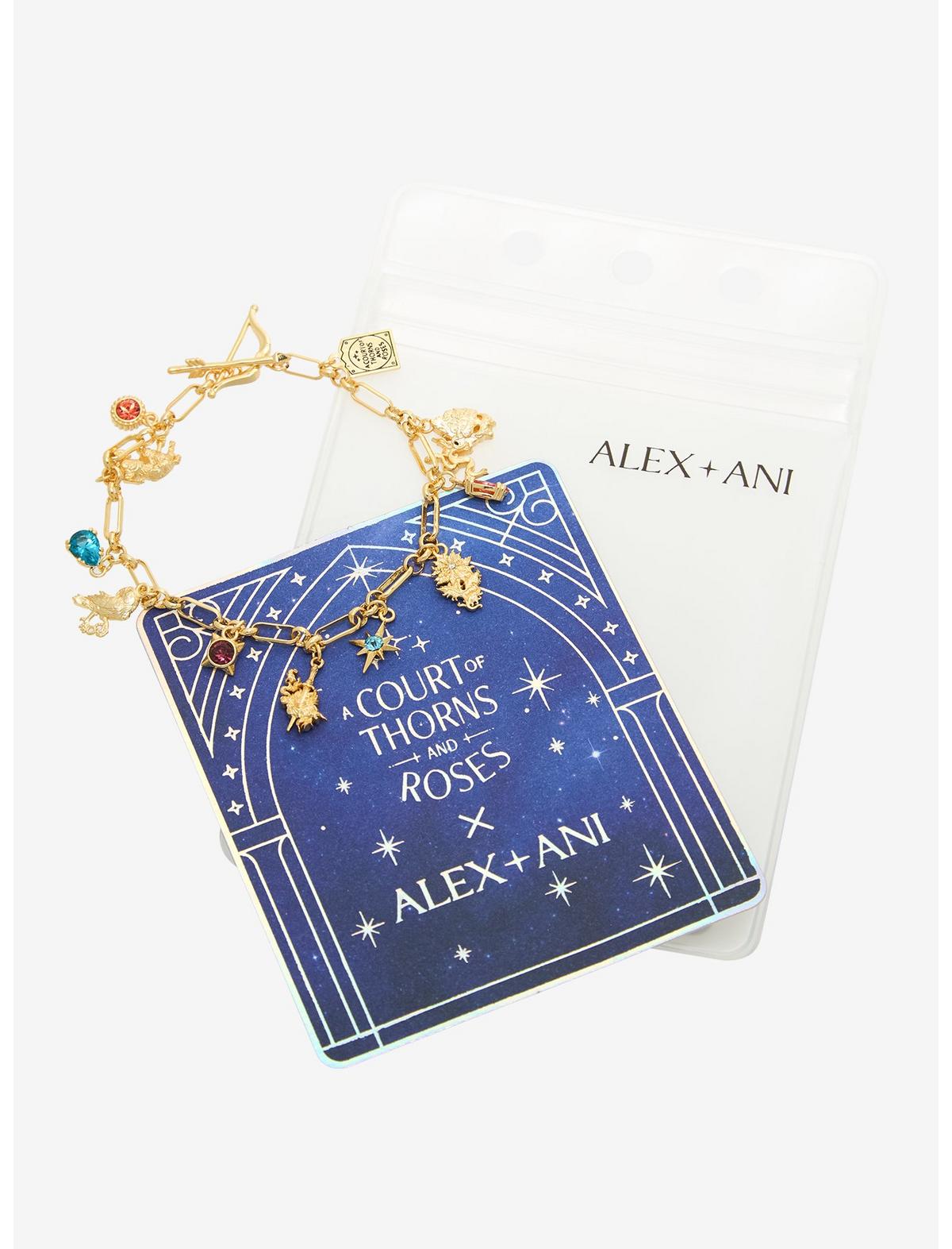 Alex And Ani A Court Of Thorns And Roses Book Charm Bracelet - US 0982
