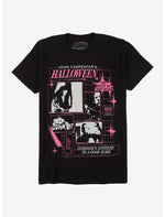 Halloween Black & White Contrast Grid T-Shirt - US 9361