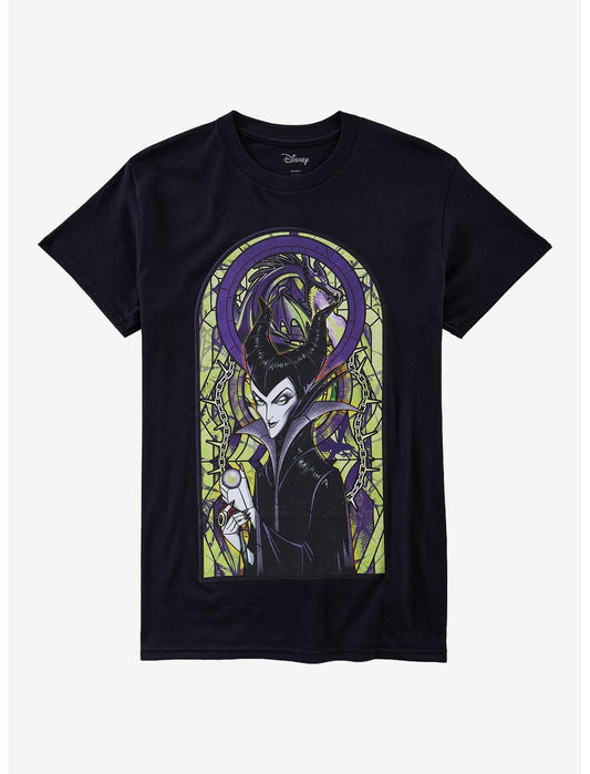 Disney Sleeping Beauty Maleficent Stained Glass T-Shirt - US 0358