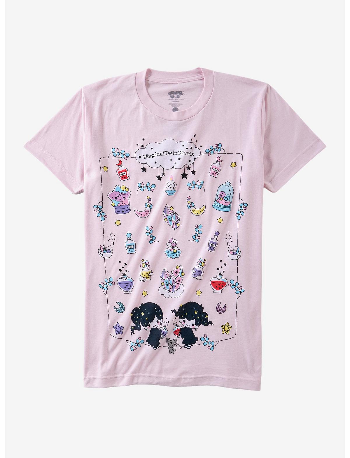 Magical Twin Comets Icons T-Shirt - US 5857