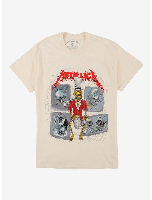 Metallica Skeleton Top Hat T-Shirt - US 8851