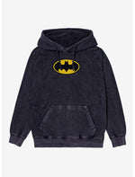 Batman Bat Logo Mineral Wash Hoodie - US 8955