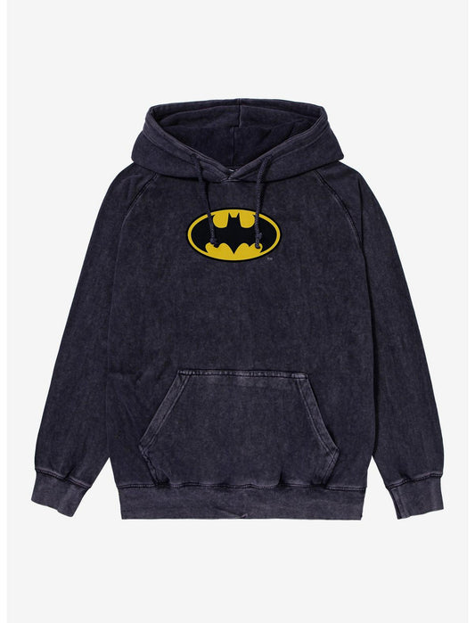 Batman Bat Logo Mineral Wash Hoodie - US 8955