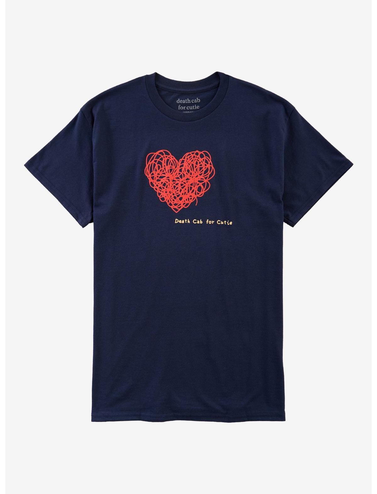 Death Cab For Cutie Yarn Heart T-Shirt - US 4576