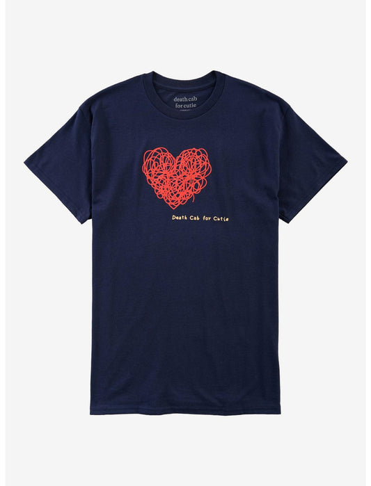 Death Cab For Cutie Yarn Heart T-Shirt - US 4576