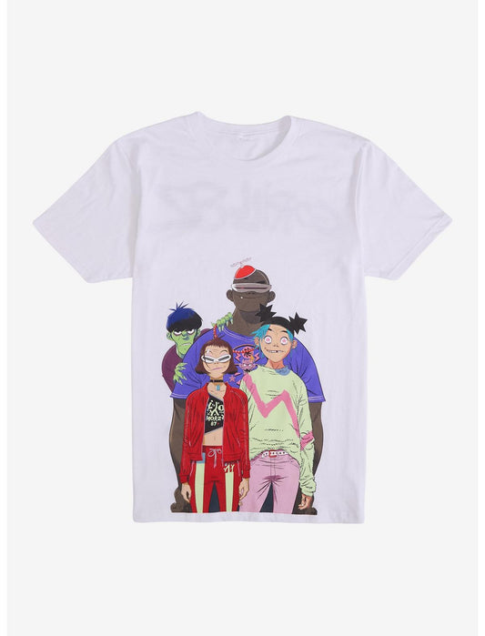 Gorillaz Group Jumbo Print T-Shirt Hot Topic Exclusive - US 0880