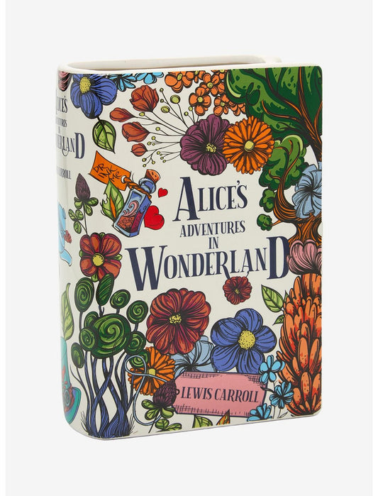 Alice's Adventures In Wonderland Floral Book Vase - US 5155