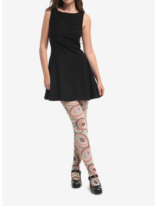 Black Side Ruffle Tank Dress - US 2379